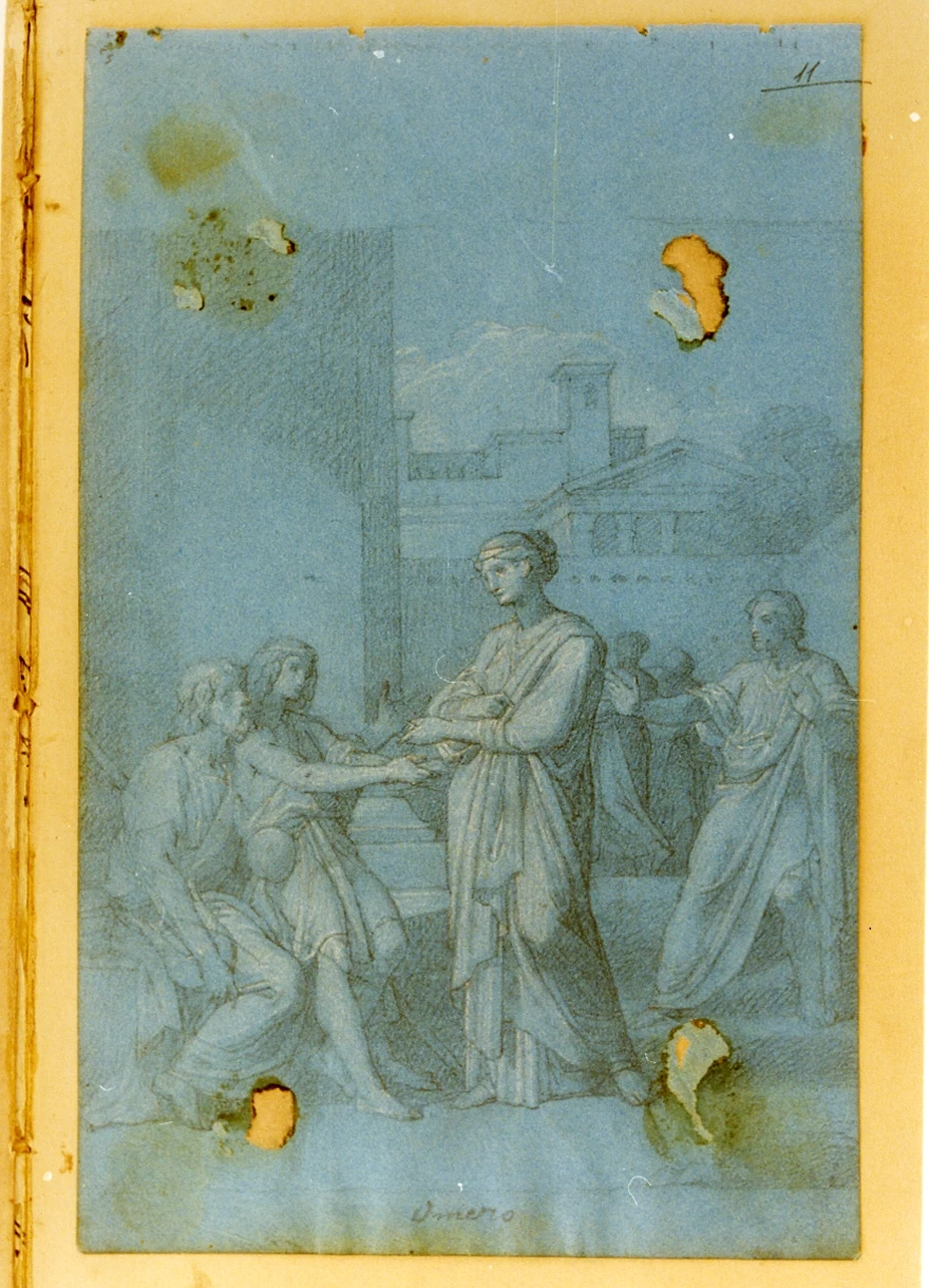 Studio con Omero cieco riceve l'elemosina - Museo Nazionale di san Martino, Napoli
